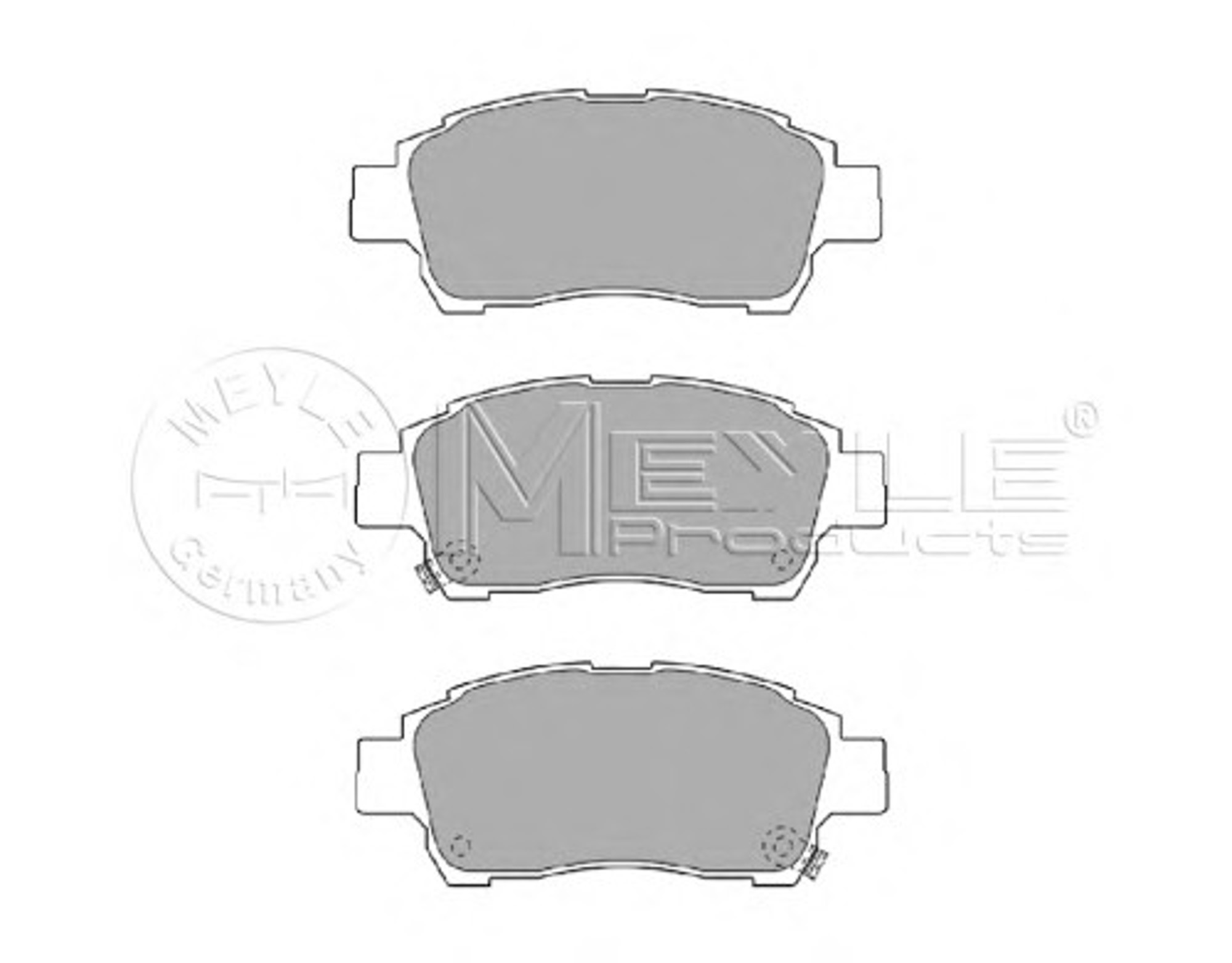 Колодки тормозные дисковые MEYLE 025 233 4816/W