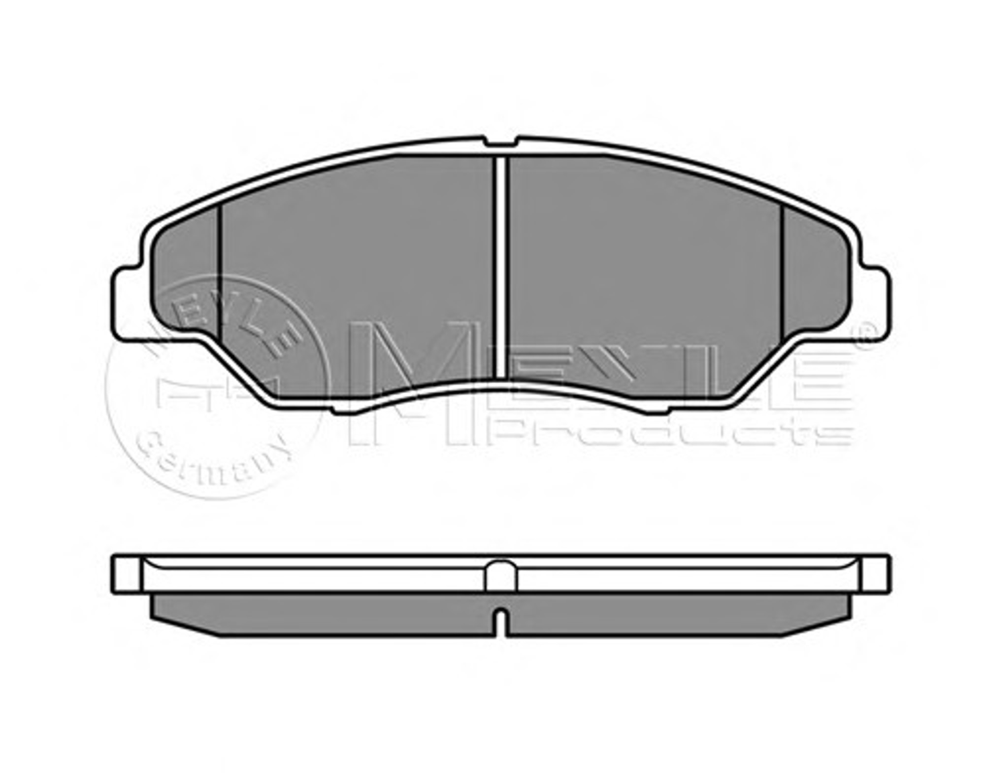 Колодки тормозные дисковые MEYLE 025 234 4215/W