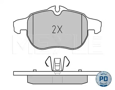 Комплект тормозных колодок дисковый тормоз meyle-pd advanced performance and design.