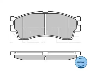 Колодки тормозные дисковые MEYLE 025 238 7316/W
