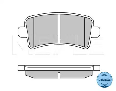 Колодки тормозные дисковые MEYLE 025 244 2116/W