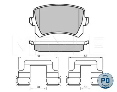 Тормозные колодки MEYLE 025 244 8317/PD