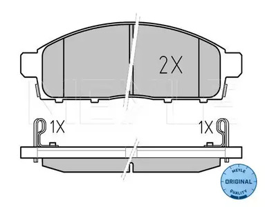 Тормозные колодки MEYLE 025 245 2916/W