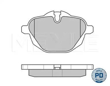 Колодки тормозные дисковые MEYLE 025 245 6118/PD