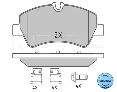 Тормозные колодки MEYLE 025 256 0418