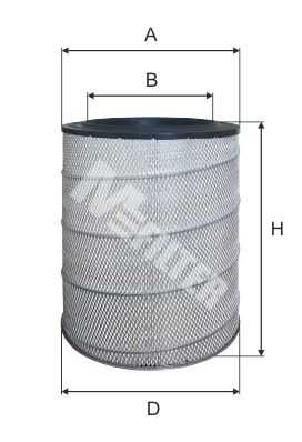Фильтр воздушный MFILTER A816