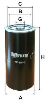Mfilter фильтр масляный MFILTER TF6510