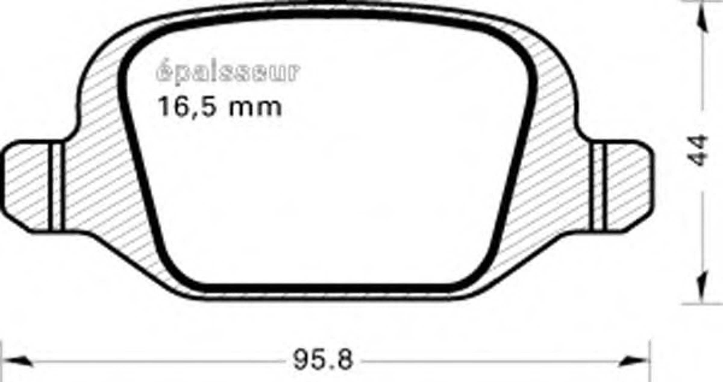 Комплект тормозных колодок дисковый тормоз MGA 510