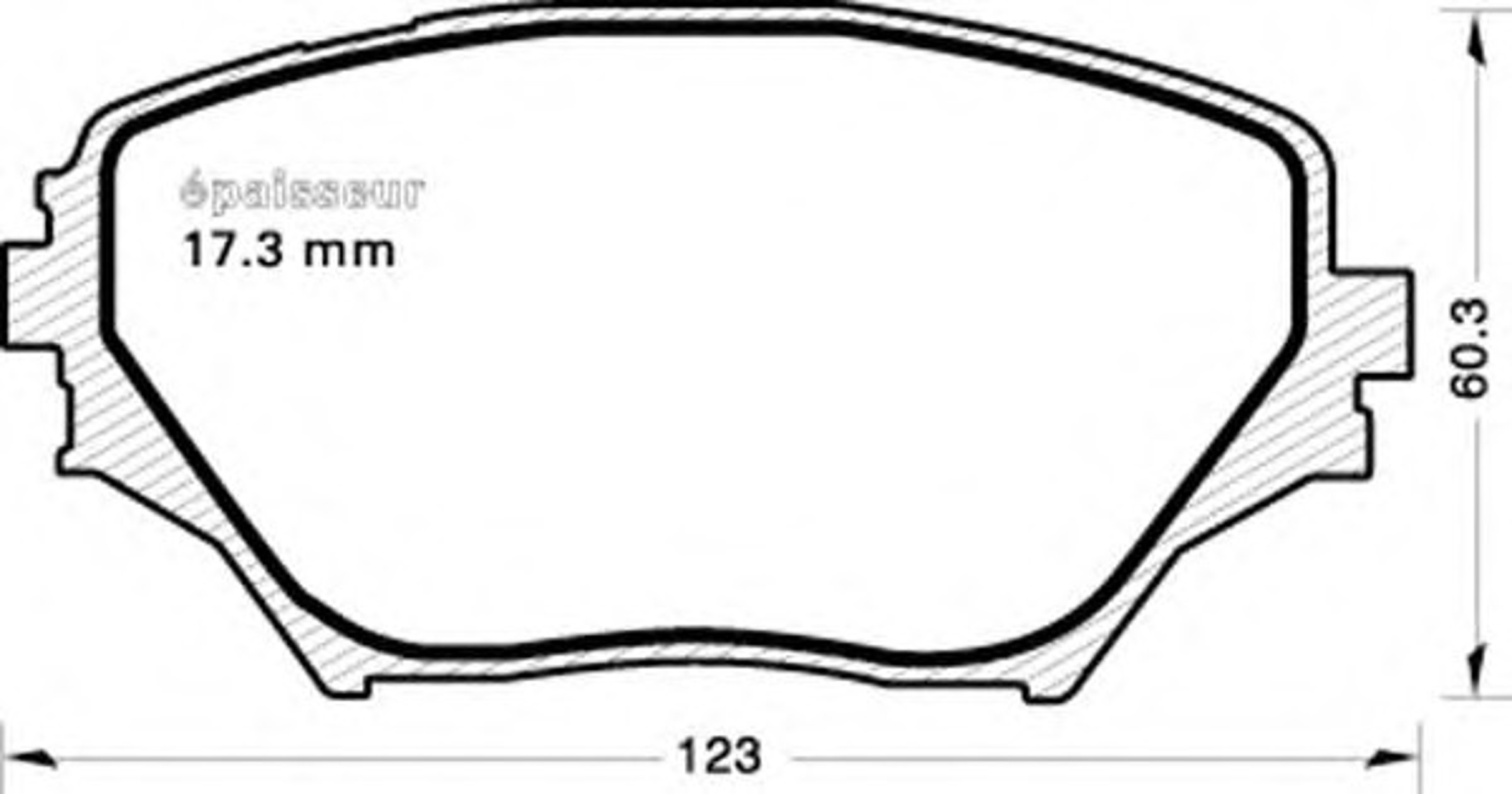 Комплект тормозных колодок дисковый тормоз MGA 656