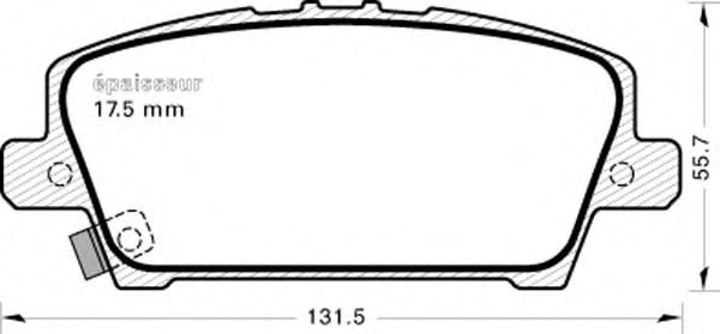 Колодки тормозные дисковые MGA 869