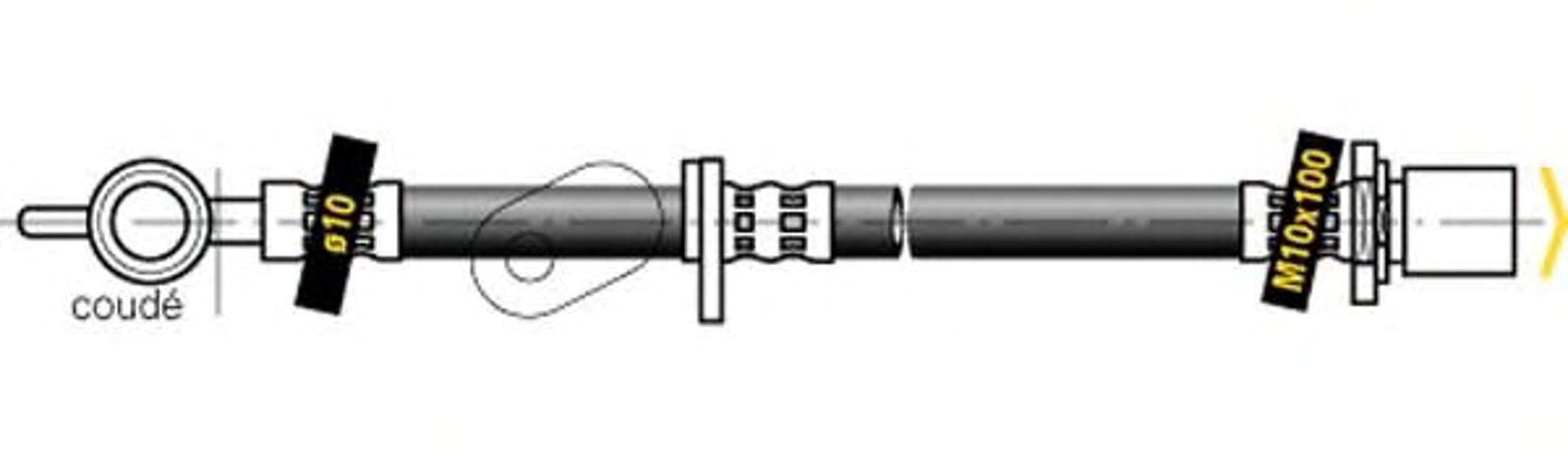 Шланг тормозной MGA F5326