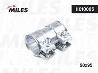 Hc10005 хомут глушителя d-50/l-95mm MILES HC10005