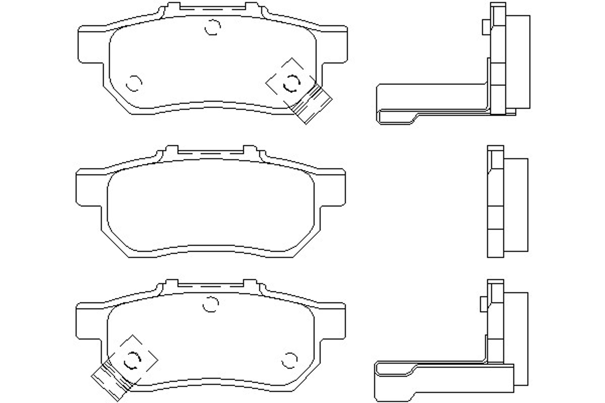 Колодка тормозная дисковая комплект MINTEX MDB1616