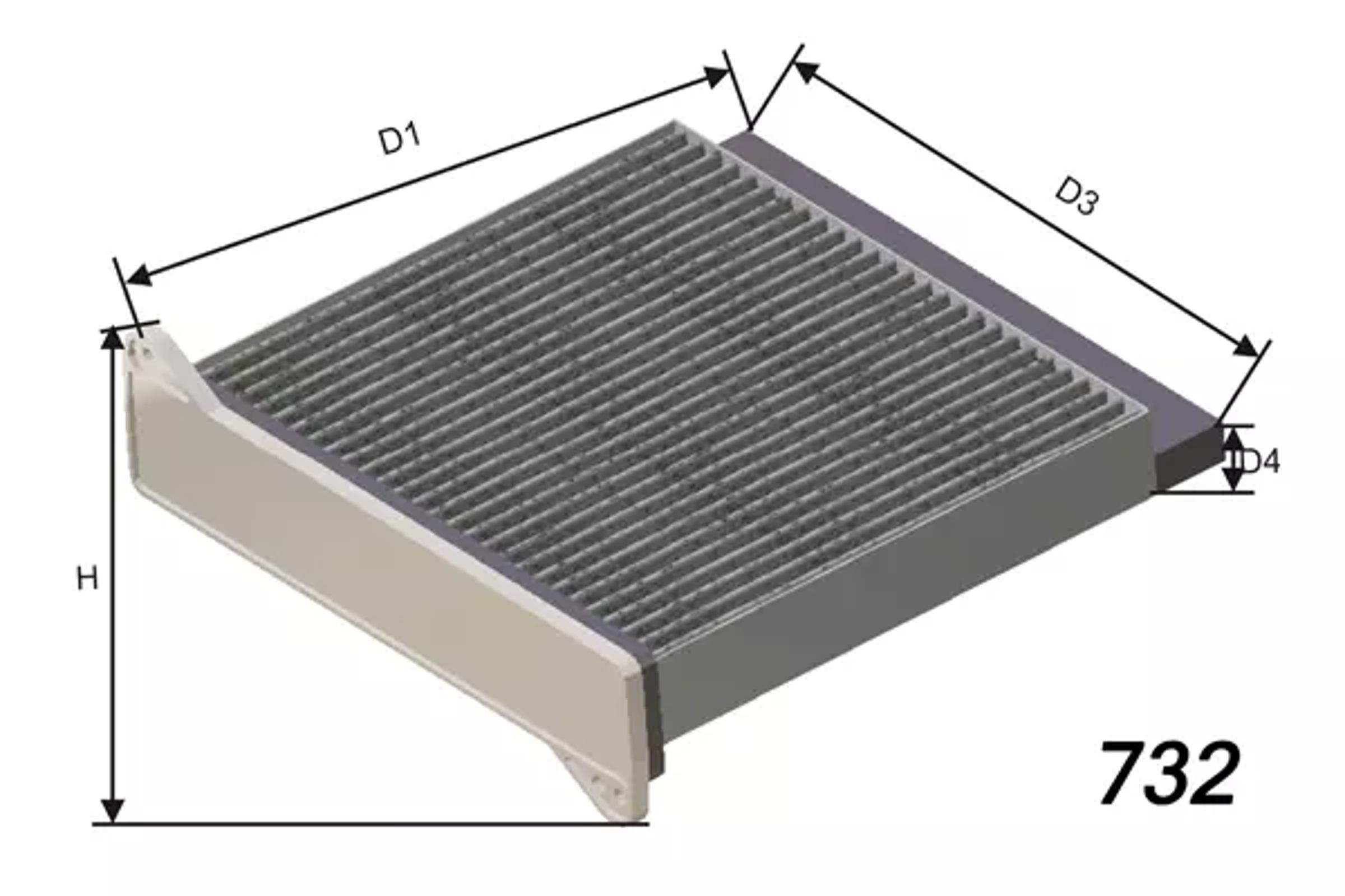 Фильтр салона MISFAT HB229C