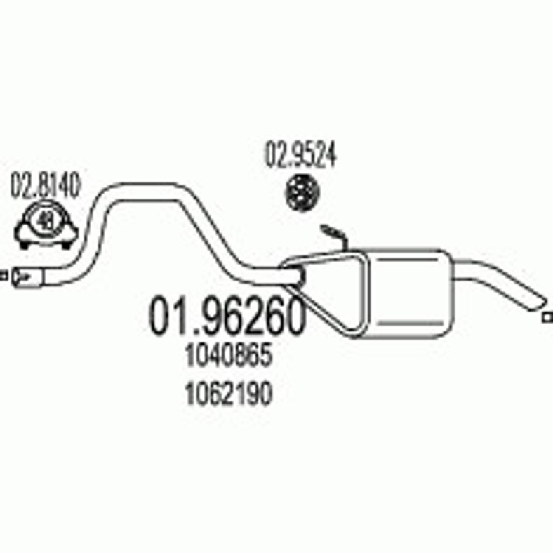 Глушитель MTS 01.96260