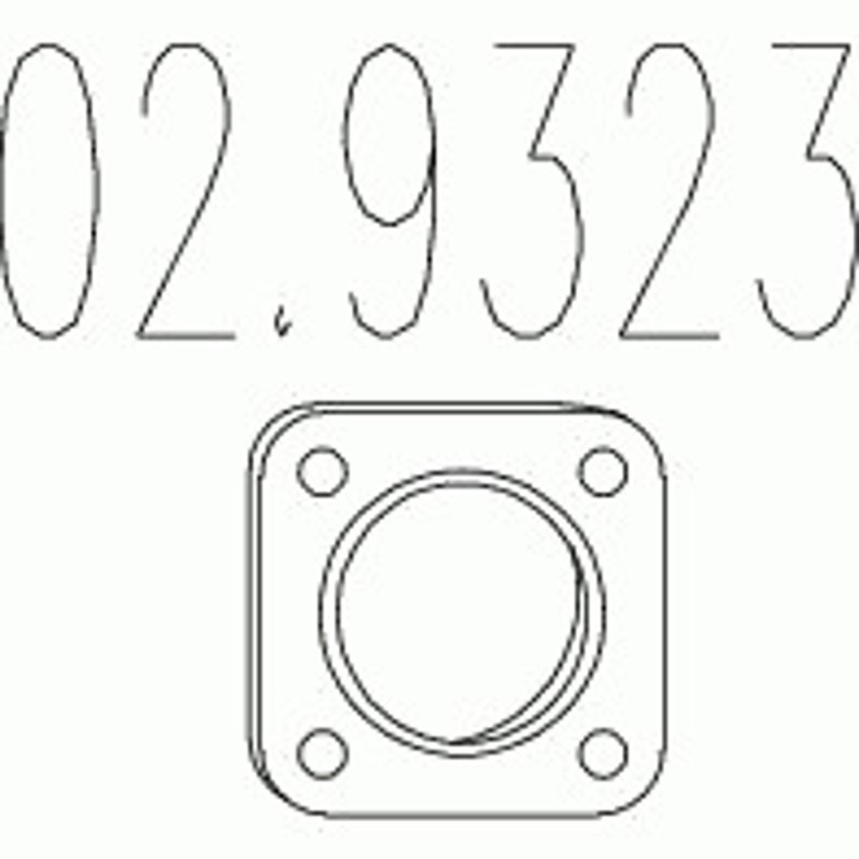 Прокладка глушителя MTS 02.9323