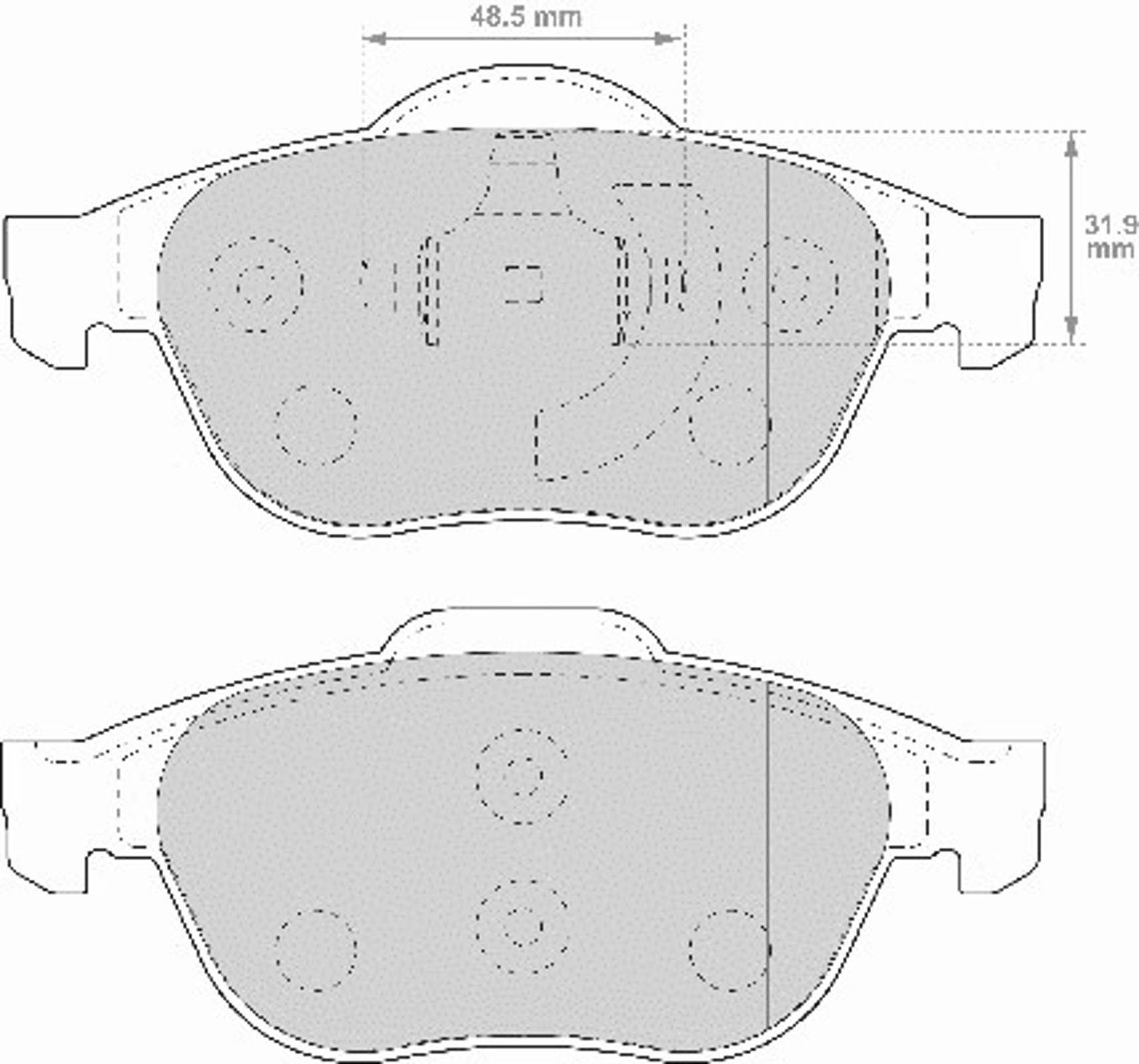 Колодки тормозные дисковые NECTO FD6989A