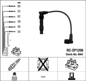 Комплект проводов зажигания NGK 4061