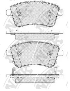 Тормозные колодки дисковые NIBK PN0703