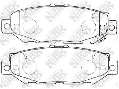 Тормозные колодки дисковые NIBK PN1363