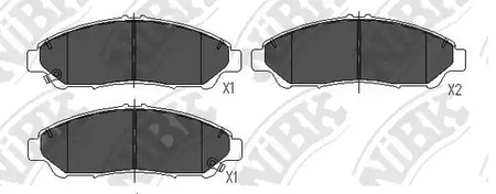 Колодки дисковые NIBK PN28001