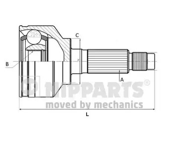 Шрус NIPPARTS J2820909