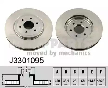 Диск тормозной NIPPARTS J3301095
