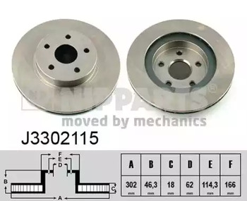 Тормозные диски NIPPARTS J3302115