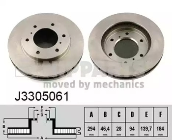 Диск тормозной NIPPARTS J3305061