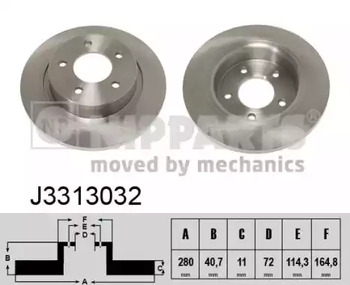 Диск тормозной NIPPARTS J3313032