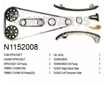 Цепь грм NIPPARTS N1152008