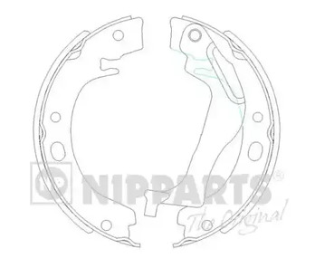 Колодки тормозные барабанные NIPPARTS N3502085