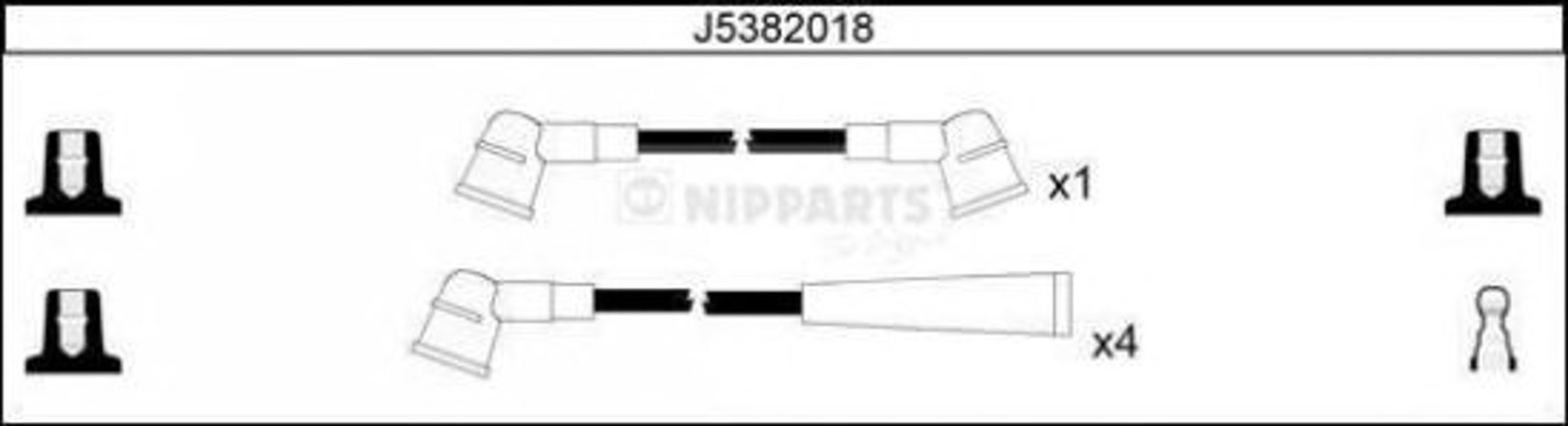 Комплект проводов зажигания NIPPARTS J5382018