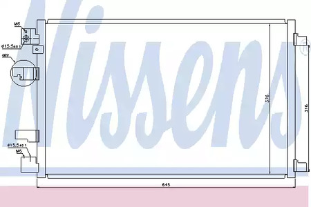 Радиатор кондиционера NISSENS 940041