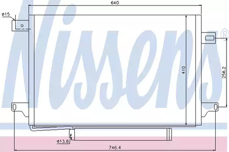 Радиатор кондиционера NISSENS 940054