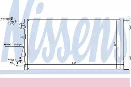 Радиатор кондиционера NISSENS 940160