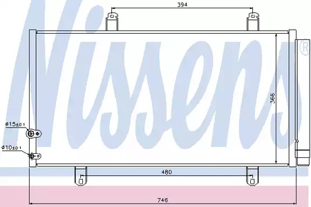 Радиатор кондиционера NISSENS 940194
