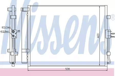 Радиатор кондиционера NISSENS 940217
