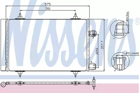 Радиатор кондиционера NISSENS 940239