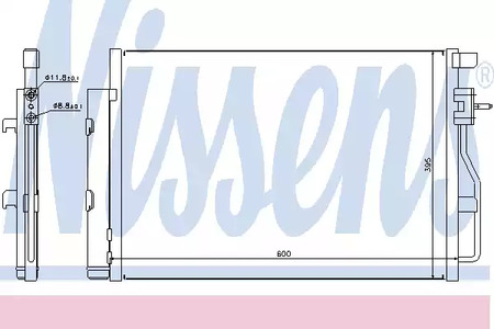 Радиатор кондиционера NISSENS 940246