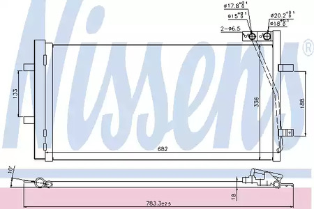 Радиатор кондиционера NISSENS 940255