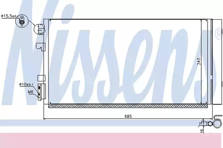 Радиатор кондиционера NISSENS 940259