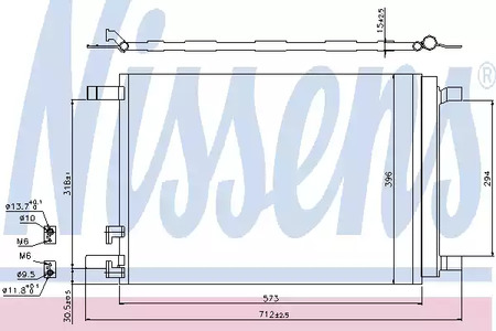 Радиатор кондиционера NISSENS 940319