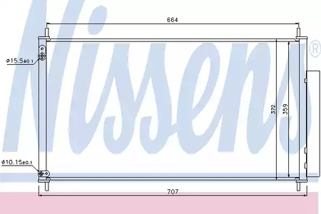 Радиатор кондиционера NISSENS 940340