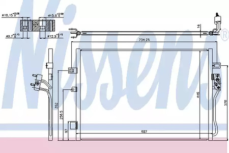 Радиатор кондиционера NISSENS 940342