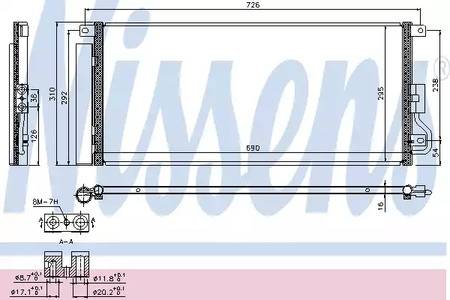 Радиатор кондиционера NISSENS 940390