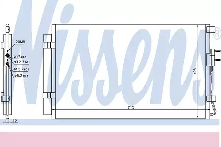 Радиатор кондиционера NISSENS 940392