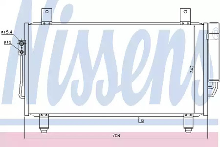 Радиатор кондиционера NISSENS 940435
