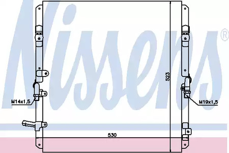 Радиатор кондиционера NISSENS 94053