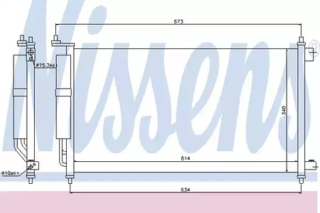 Радиатор кондиционера NISSENS 94621